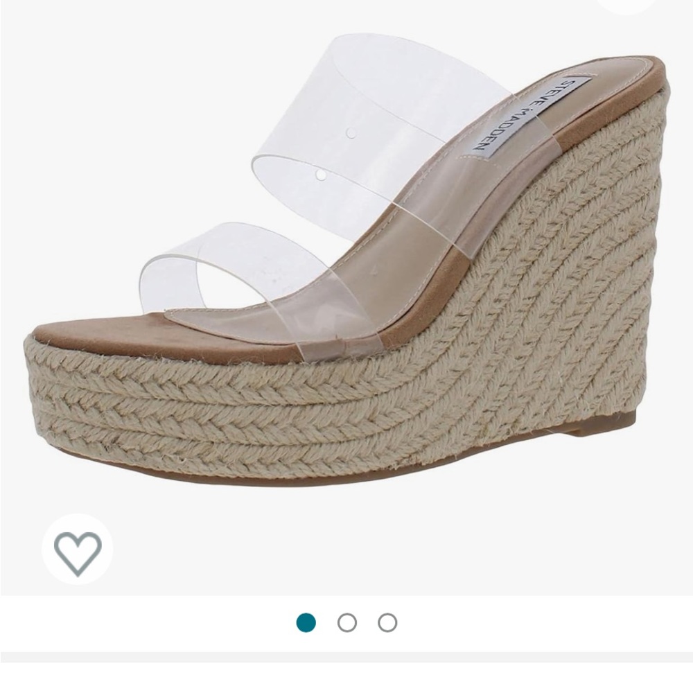 Sunrise Steve Madden clear sandals